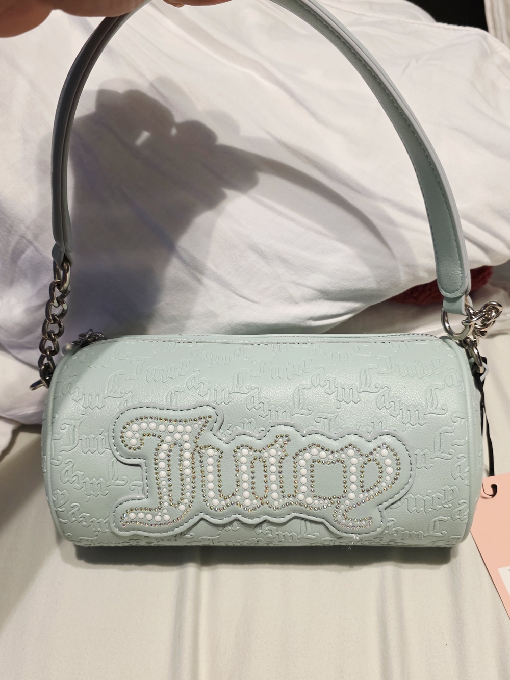 Juicy Couture Mint Embossed Logo Shoulder Bag/barrel Bag